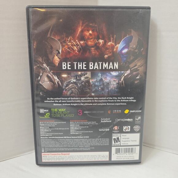 Batman Arkham Knight PC Computer Game CIB 5 Discs - Picture 2 of 5